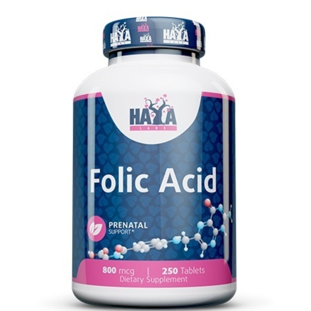 Витамины HaYa Labs Folic Acid 800 mg 250 tabs