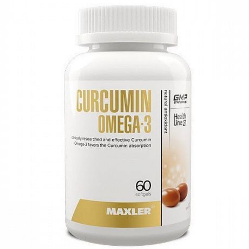 Витамины Maxler Curcumin Omega 3  60 softgels
