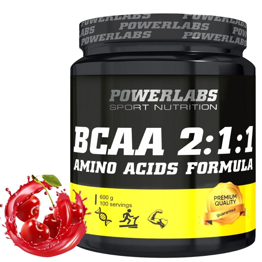 BCAA PowerLabs BCAA (БЦАА) 600 g Вишня
