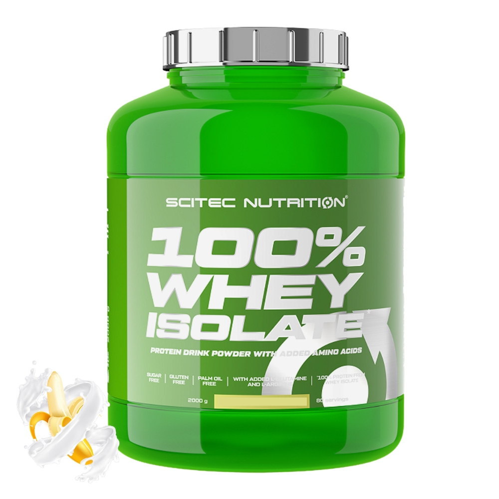 Протеин Scitec Nutrition 100% Whey Isolate 1816 g Банан 